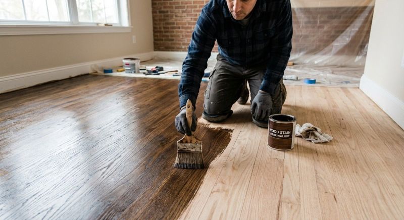 Hardwood Floor Staining in Kansas City, KS