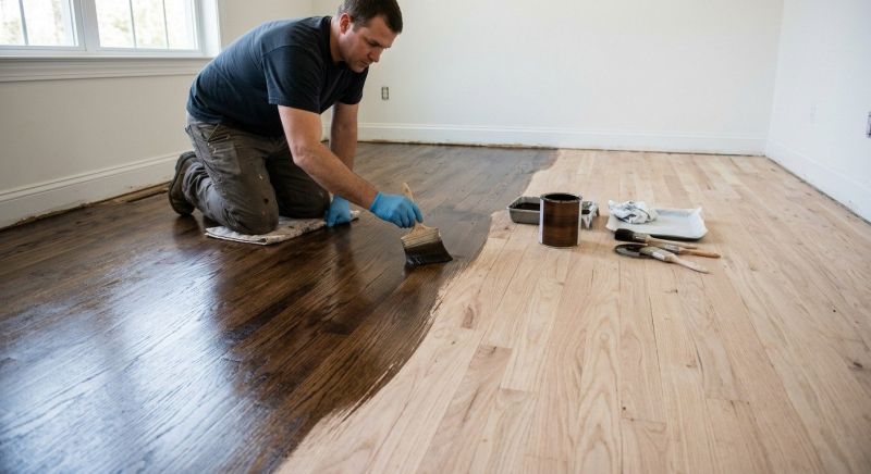Hardwood Floor Staining in Olathe, KS