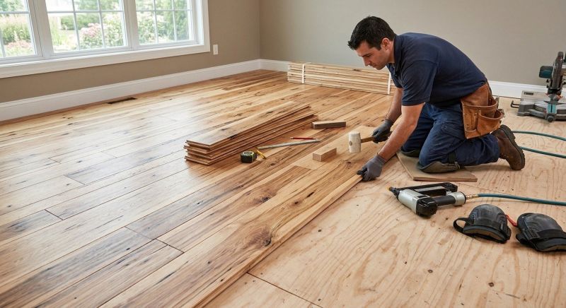 Hickory Floor Installation in Manassas, VA