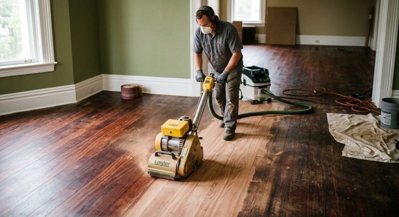 Hickory Floor Refinishing in Overland Park, KS