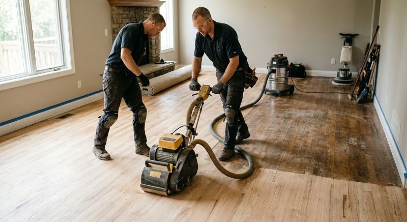 Pine Floor Refinishing in Kansas City, KS