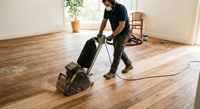 Walnut Floor Refinishing in Overland Park, KS