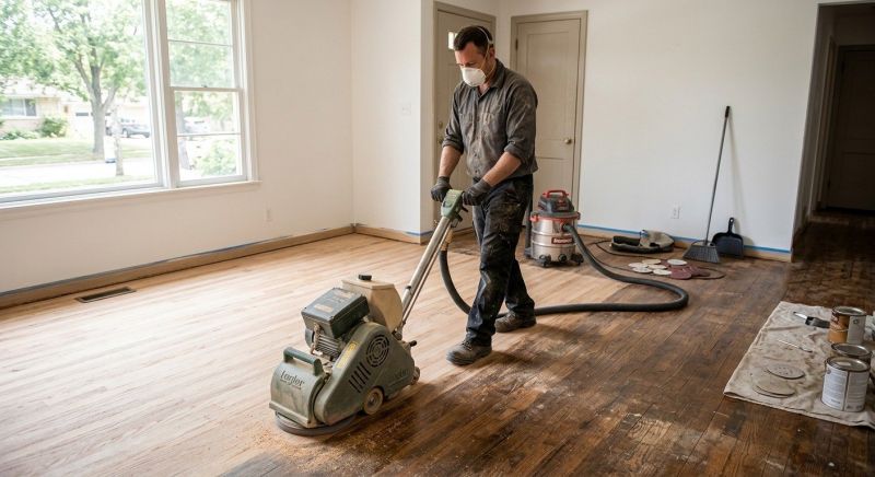 Walnut Floor Refinishing in Kansas City, KS