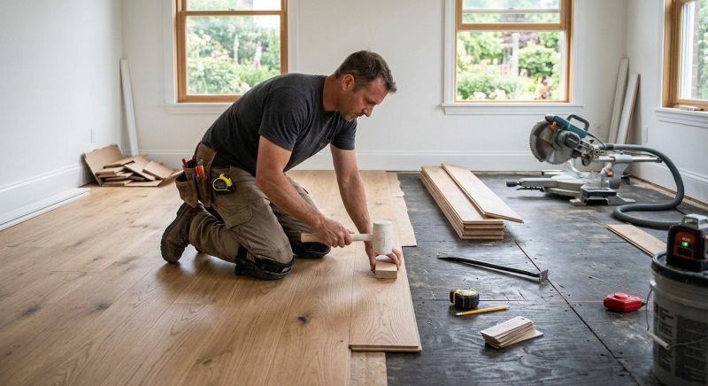 Wide Plank Floor Installation in Austin, TX